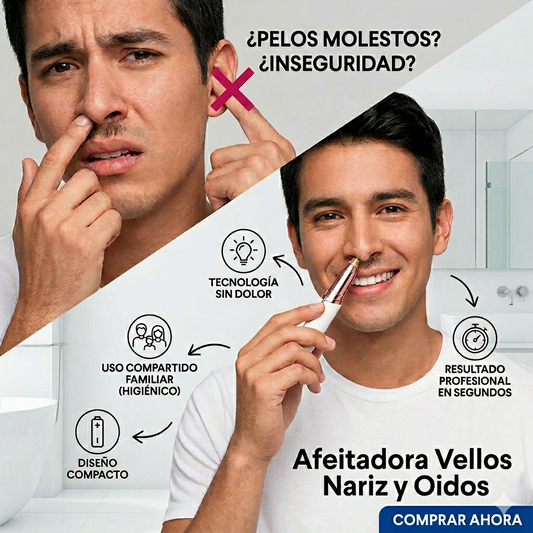 Afeitadora de Vellos Nariz y Oídos