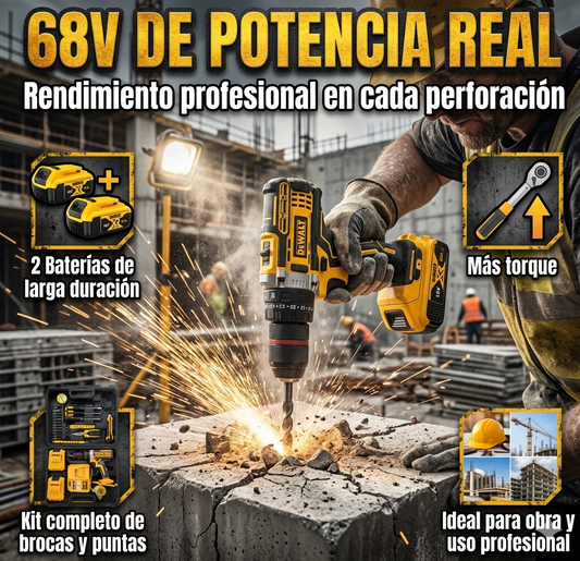 Taladro DeWalt 68v