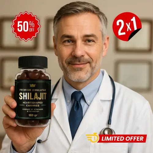 2x1 Gomitas de Shilajit™ Natural que te acompañan cuando MÁS lo necesitas