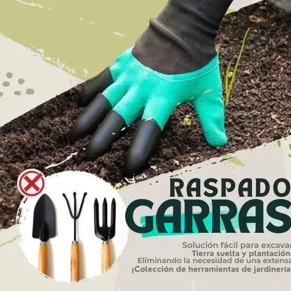 2x1 Guantes EasyGarden Con Garra Para Jardinería
