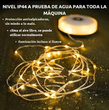 Eco Lights - Guirnalda Retráctil para Exteriores