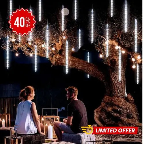 BrillaFest LED – Instalación LED Lágrima Meteoro