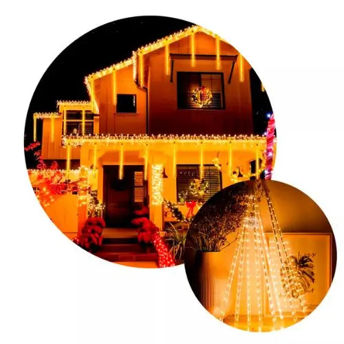 BrillaFest LED – Instalación LED Lágrima Meteoro