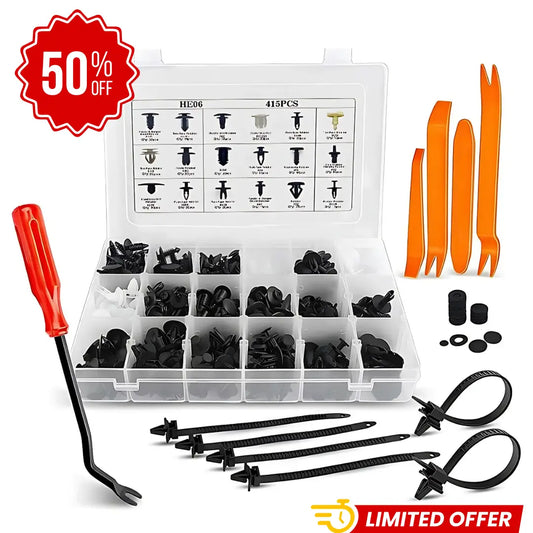 ReparaFácil - Kit de 100 Clips para Carrocería