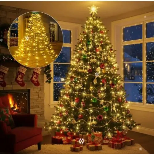 2x1 Luz Cascada Brillo Mágico 360°