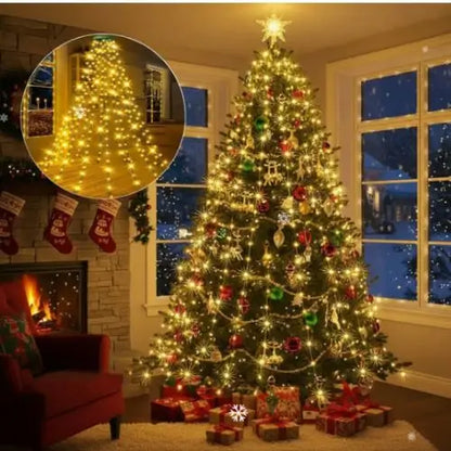 2x1 Luz Cascada Brillo Mágico 360°