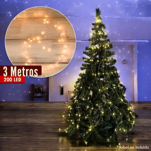 2x1 Luz Cascada Brillo Mágico 360°