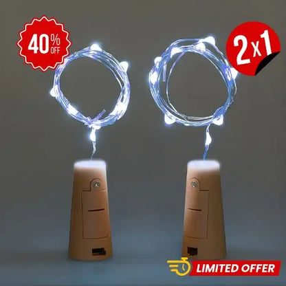 TinySpark Decor - Luces LED tipo corcho