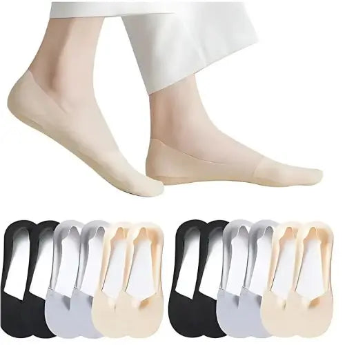 2x1 Combo Medias Invisibles Antideslizantes (6 Pares) - Suaves, Ligeras y Cómodas