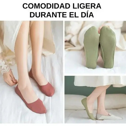 2x1 Combo Medias Invisibles Antideslizantes (6 Pares) - Suaves, Ligeras y Cómodas