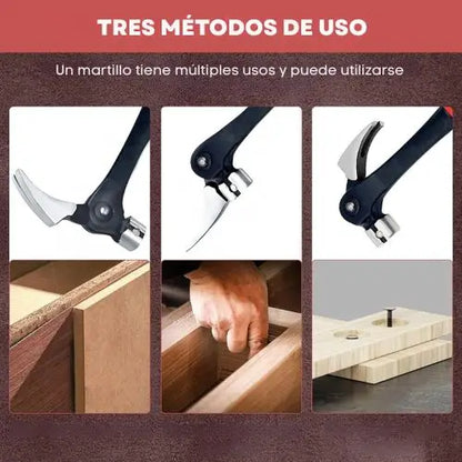 Martillo de acero forjado Multidireccional con Guía Magnética