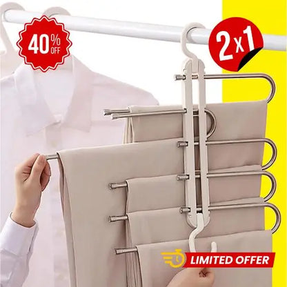 2x1 Multigancho Para Ropa Smart Hanger