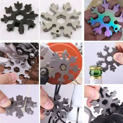 2x1 Multiherramienta Copo de Nieve 18 en 1