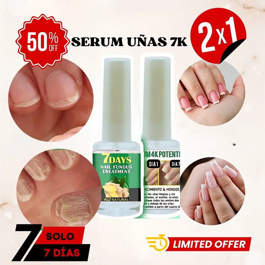 Serum Fortalecedor de Uñas 7K – Cuidado y Nutrición (Pack 2x1 – Hasta 4 Meses de Uso