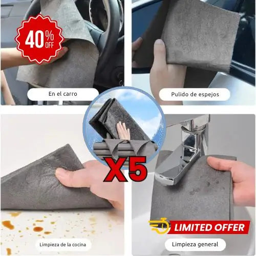 Limpieza Premium de Microfibra KTT – Pack 5