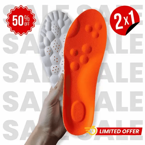 2x1 Massage Insoles - Transpirables, Comodidad y Soporte óptimo