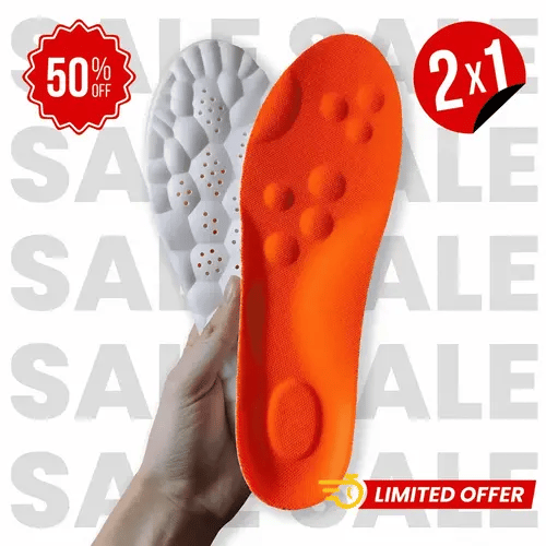 2x1 Massage Insoles - Transpirables, Comodidad y Soporte óptimo
