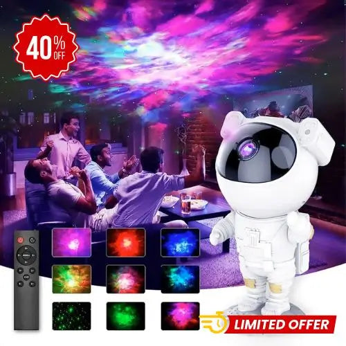 Nebulosa Decorativa Proyector Astronauta LED