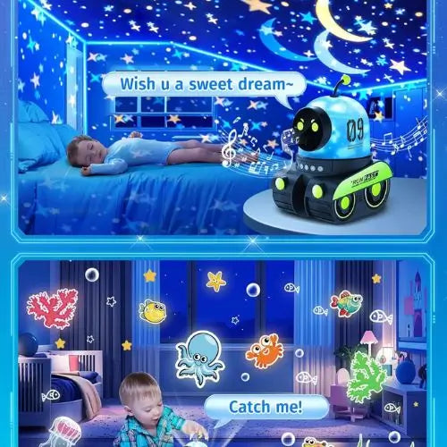 Proyector Robot Que Ilumina el Mundo de tus Hijos