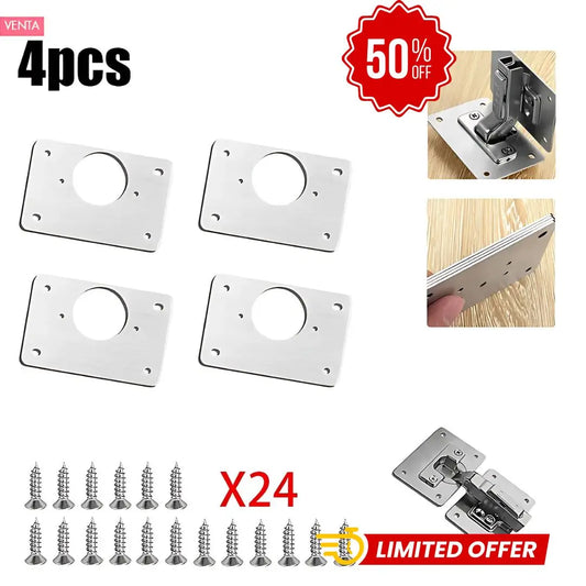 Placa De Reparacion De Bisagras X 4 Und