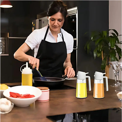 2x1 Pulverizador y Dispensador de Aceite 2 en 1