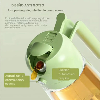 2x1 Pulverizador y Dispensador de Aceite 2 en 1