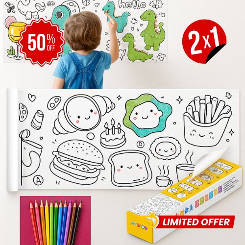 2x1 Rollo Papel Adhesivo PintaDibujos