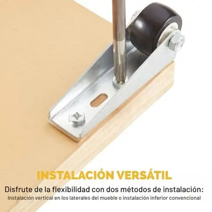 2x1 FlexiRoll System - Rueda Para Puertas Colgadas