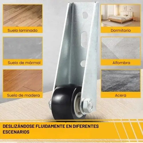 2x1 FlexiRoll System - Rueda Para Puertas Colgadas