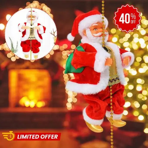 Santa en Acción – Movimiento, Magia y Alegría en un solo Adorno