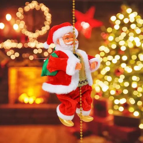 Santa en Acción – Movimiento, Magia y Alegría en un solo Adorno