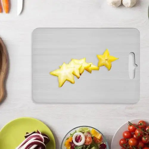 2x1 Tabla de Picar en Acero Inoxidable Corte Seguro