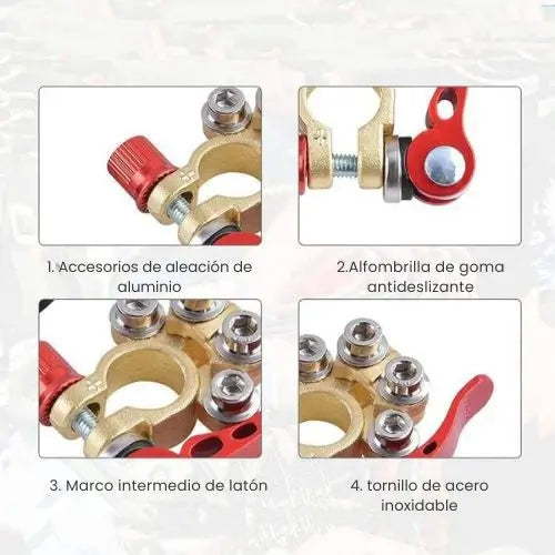 QuickGrip – Abrazaderas Inteligentes para Liberación Rápida para la Batería de tu carro