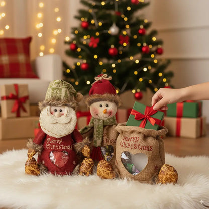 2x1 Los Contenedores de Regalo Navideños Fabricados a Mano