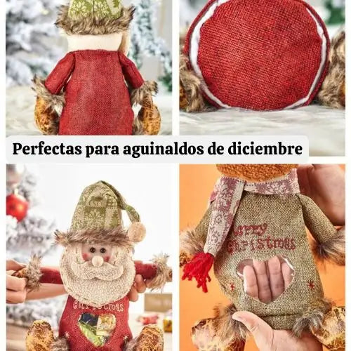 2x1 Los Contenedores de Regalo Navideños Fabricados a Mano