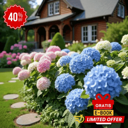 Combo Floral  Glicinias + Hortensia - Dúo Regalo de la Naturaleza