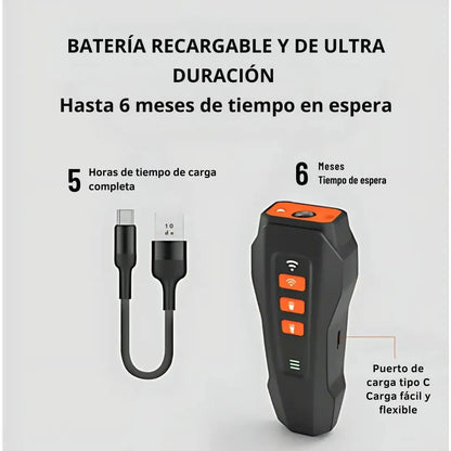 Nuevo Dispositivo Ultrasónico Antiladridos 3 en 1: Entrenamiento, Sónico y Láser, Recargable para Exteriores