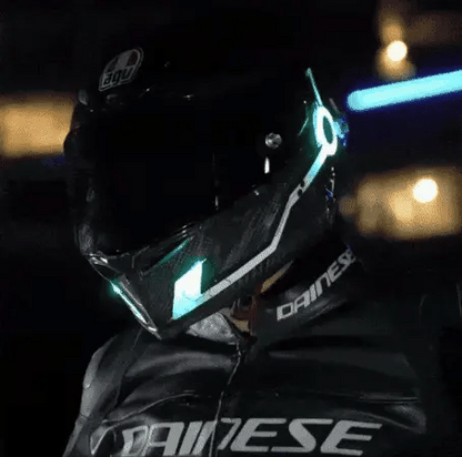 BrillaSeguro – Luces Reflectoras Para Casco "Todos Podrán Verte Con Estilo"