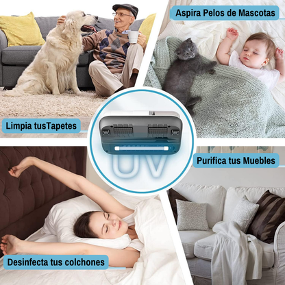 Aspiradora Antialérgica AcarClean + Set Atrapa Pelusas