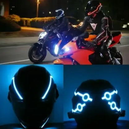 BrillaSeguro – Luces Reflectoras Para Casco "Todos Podrán Verte Con Estilo"