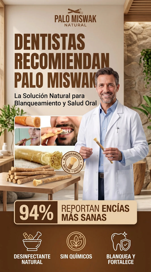 Palo Miswak Blanqueador de Dientes