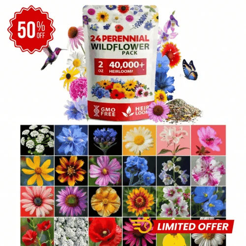 Mezcla de semillas de flores silvestres de primera calidad