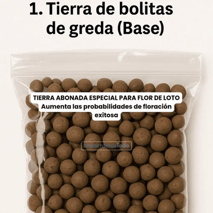 TIERRA ABONADA ESPECIAL PARA FLOR DE LOTO