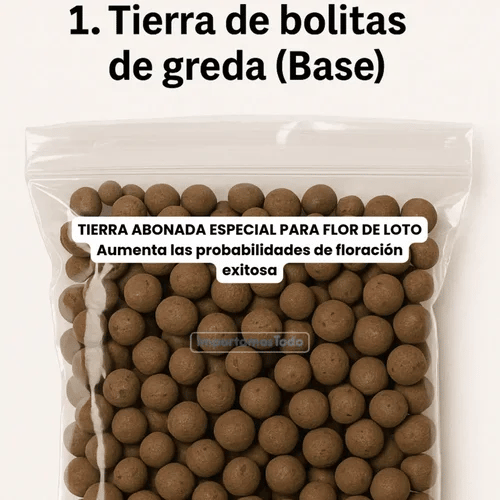 TIERRA ABONADA ESPECIAL PARA FLOR DE LOTO